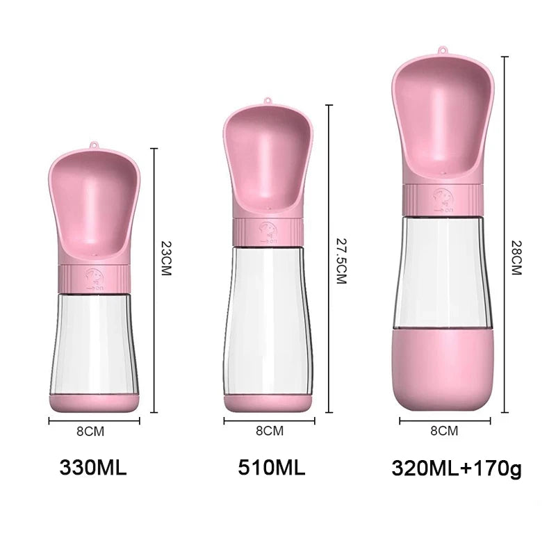 2 In 1 Portable Dog Water Bottle