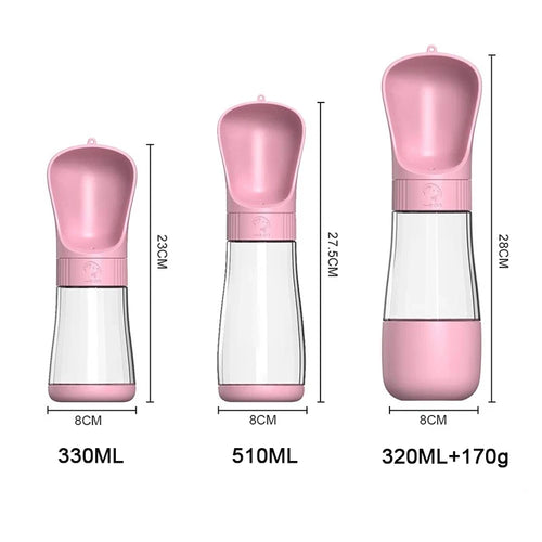 2 In 1 Portable Dog Water Bottle