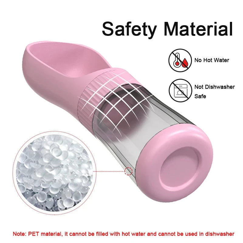 2 In 1 Portable Dog Water Bottle